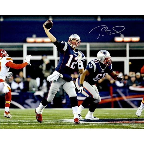 New England Patriots Tom Brady facsimile signed  photo