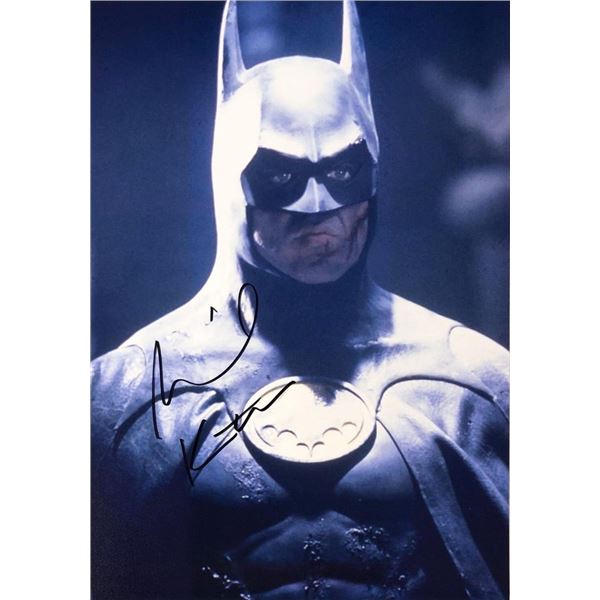Batman Michael Keaton facsimile signed movie photo