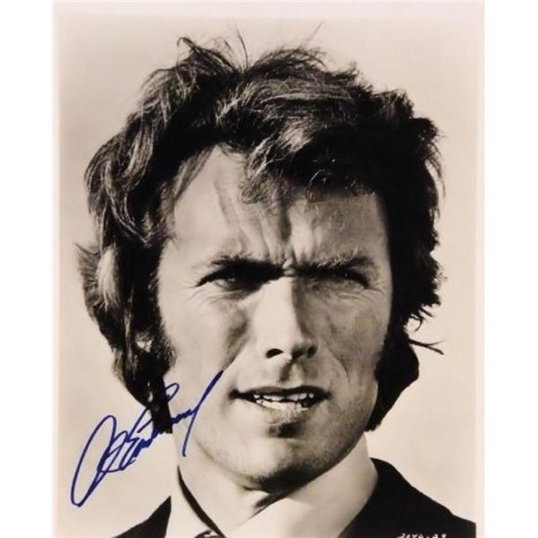 Clint Eastwood facsimile signed portrait photo