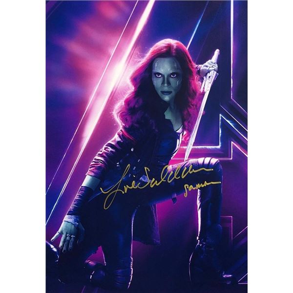 Avengers: Infinity War Zoe Saldana facsimile signed movie photo