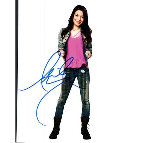 iCarly Miranda Cosgrove facsimile signed photo