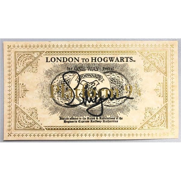 Emma Watson signed Harry Potter train ticket