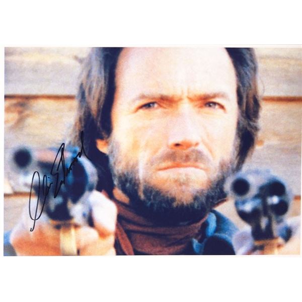 The Outlaw Josey Wales Clint Eastwood facsimile signed movie photo
