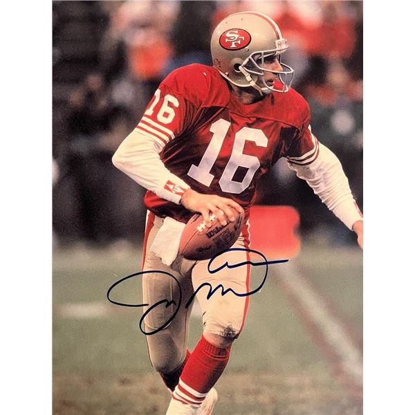 Joe Montana facsimile signed photo