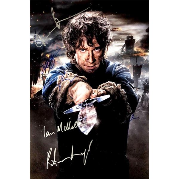 The Hobbit cast facsimile signed movie photo