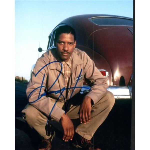 Denzel Washington facsimile signed photo
