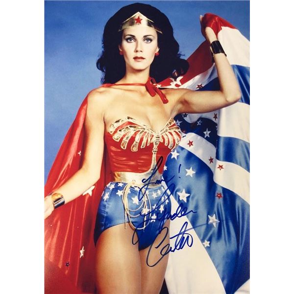 Wonder Woman Lynda Carter facsimile signed photo
