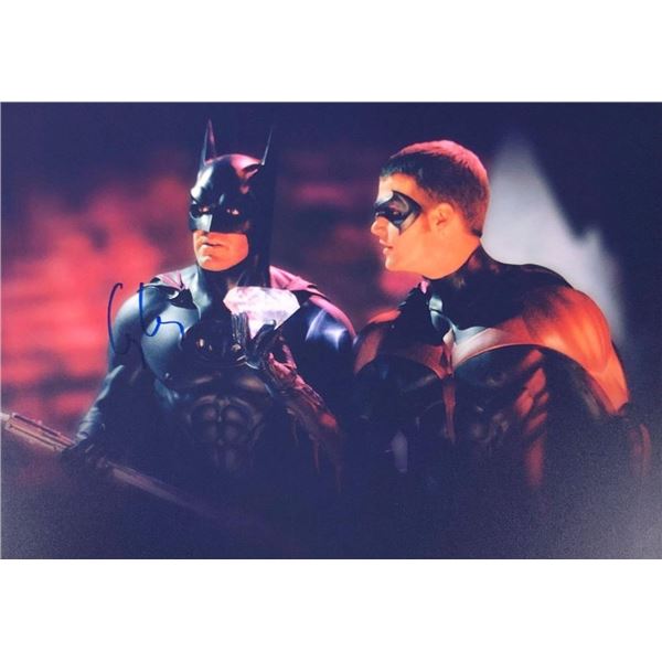 Batman George Clooney facsimile Signed Photo