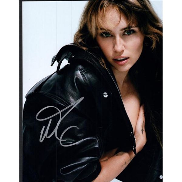 Miley Cyrus facsimile signed photo