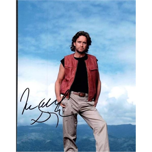 Romancing the Stone Michael Douglas facsimile signed movie photo