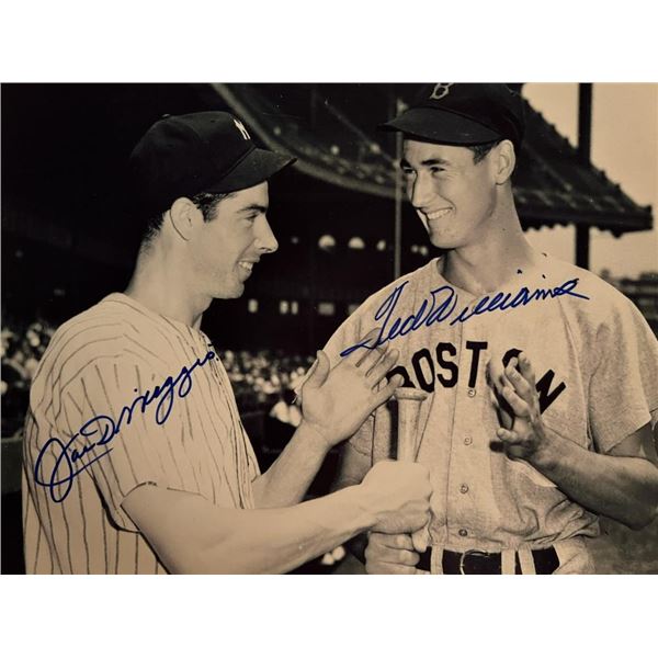 Joe DiMaggio and Ted Williams facsimile signed photo