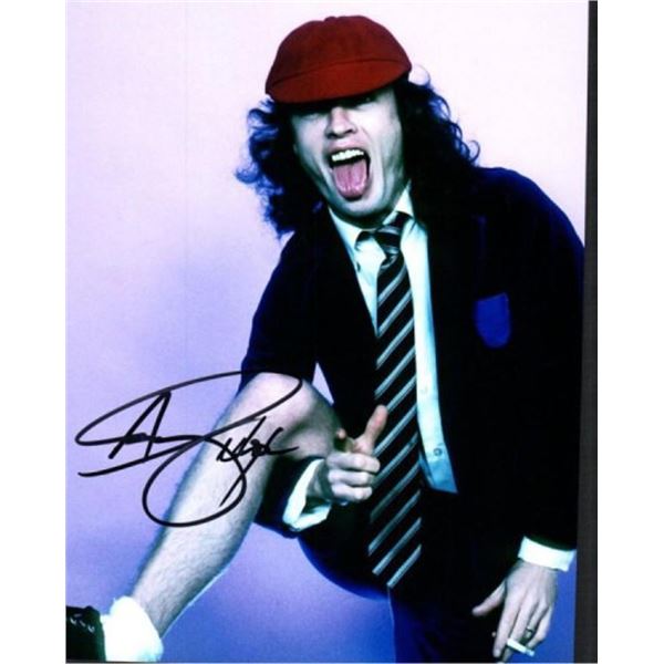 AC/DC Angus Young facsimile signed photo