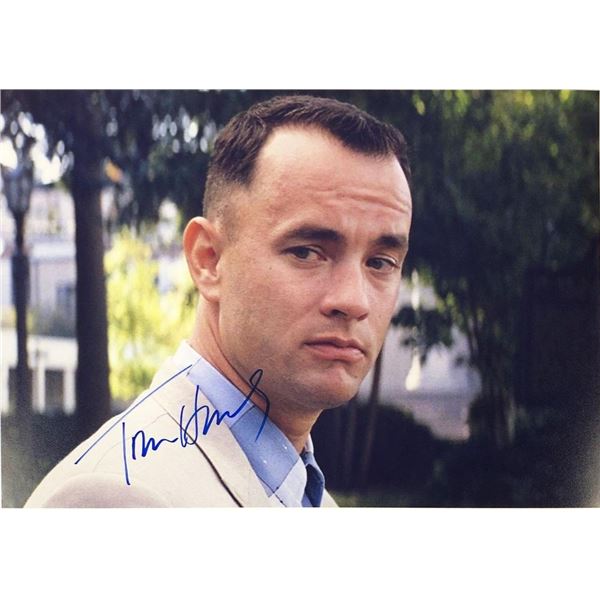 Forrest Gump Tom Hanks facsimile signed movie photo