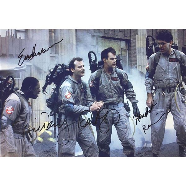 Ghostbusters cast facsimile signed movie photo