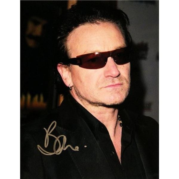 U2 facsimile signed photo