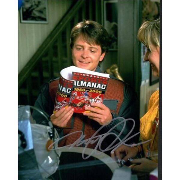 Back to the Future Part II Michael J. Fox facsimile signed photo