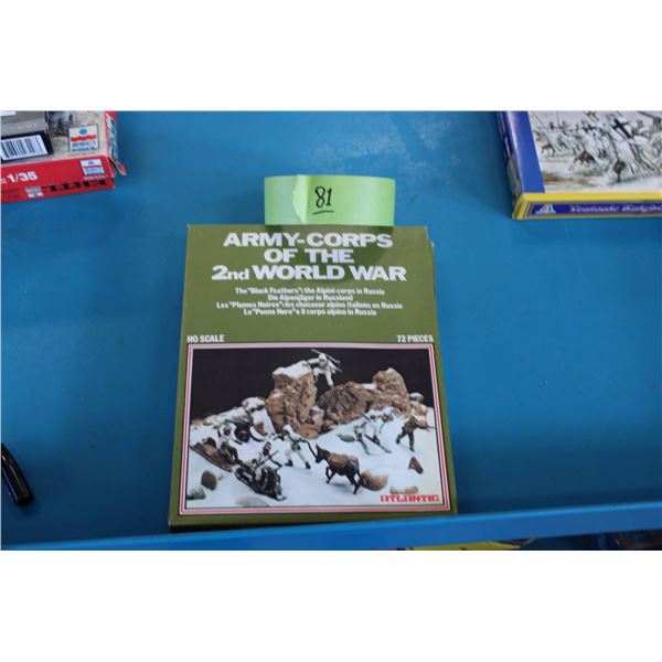 Army Corps of the 2nd World War HO Scale Model Kit