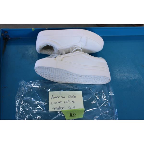 American Eagle women's white sneakers in size 11.