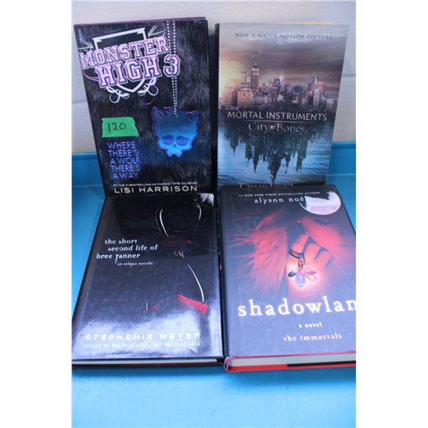 Four teen fiction books: 'Monster High 3: Where There's a Wolf, There's a Way' by Lisi Harrison,