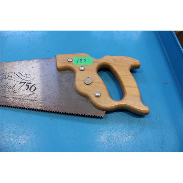 Disston D-8 Hand Saw with Hardwood Handle
