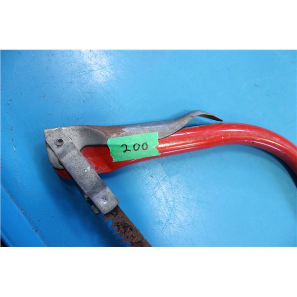 Red-Handled Bow Saw with Steel Blade

