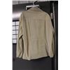 Image 1 : Beige genuine leather jacket Size  48