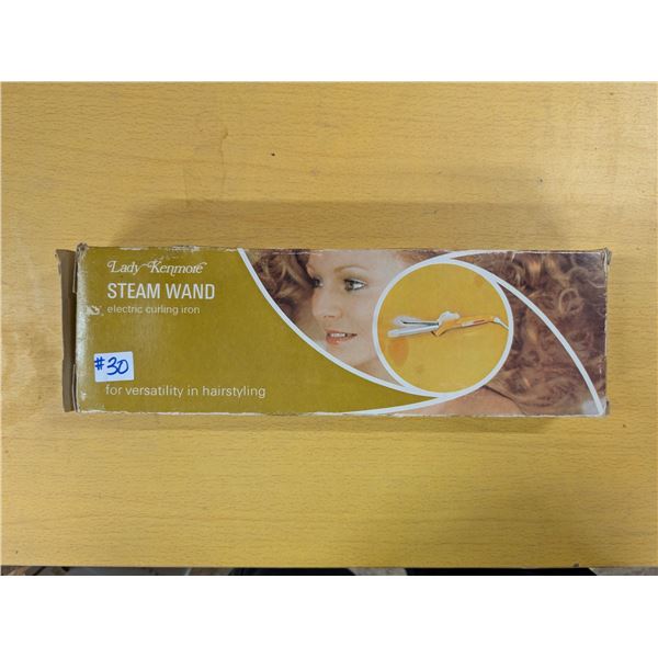 Vintage Lady Kenmore curling iron (Sears) in blue case