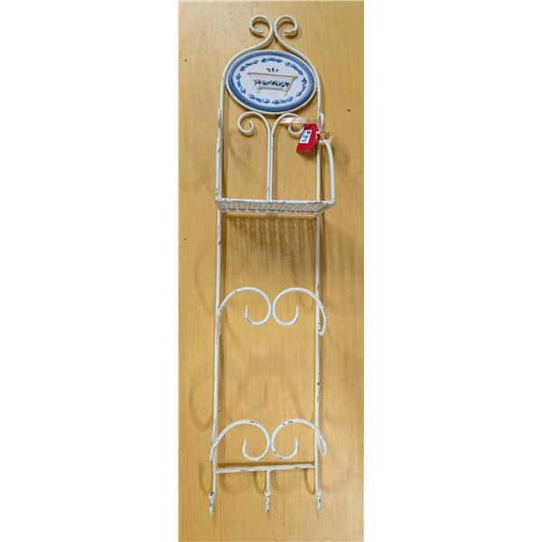 Metal bathroom rack