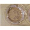 Image 3 : Pink Depression glass dessert plates Cabbage Rose pattern