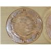 Image 4 : Pink Depression glass dessert plates Cabbage Rose pattern