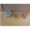 Image 1 : Pink Depression glass, Old Cafe pattern, bonbon, relish, candy dish