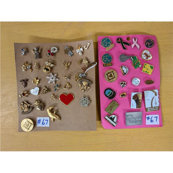 Lapel pins, Health and Volunteer