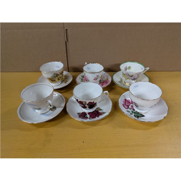 Lot of cups and saucers (6)