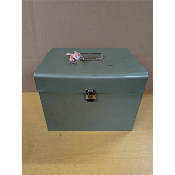 Metal document box with 1950’s catalogues and vintage patterns
