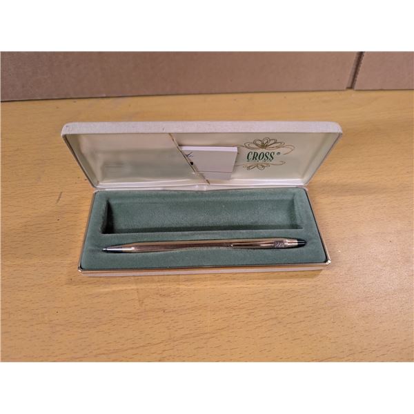Cross ballpoint pen, 10 kt gold filled electroplate, works (Unverifed)