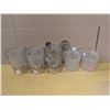 Image 1 : Pressed glass goblets (5) Nugget pattern, circa 1893
