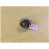 Image 1 : Amber and silver sterling ring, size 6.5