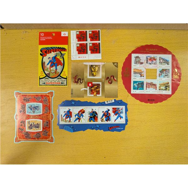 Superman stamps, 75th anniversary 2013/ Chinese New Year, 2008, 2013