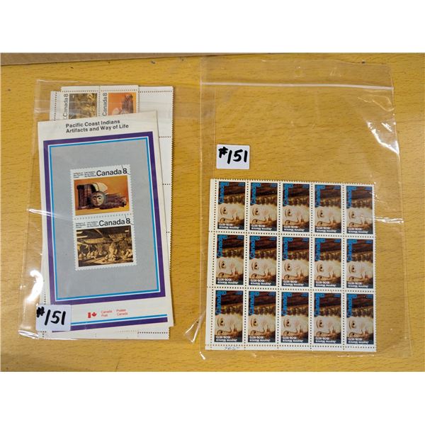 Pacific Coast Indians booklet and stamps, 1974, Jean Mance stamps, 1973