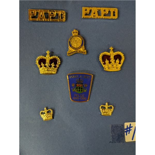 Police badges, and lapel pins