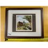 Image 1 : Framed tile, Dutch scene