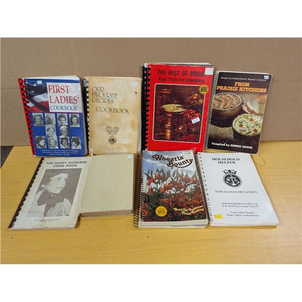 Lot of vintage cookbooks (8)