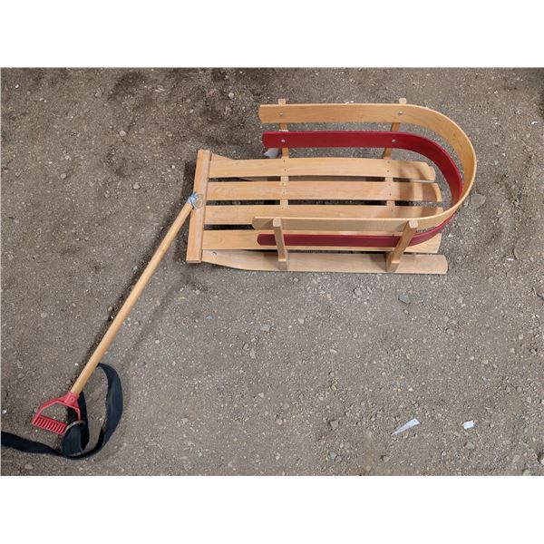 Child’s wood sled