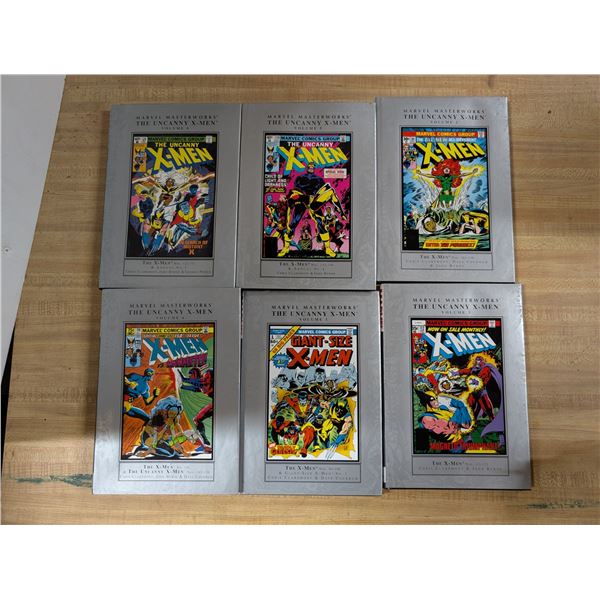 (6) Marvel Masterworks Hard Cover Collection Comic Books "The Uncanny X-MEN"