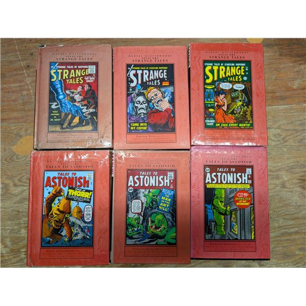 (6) Marvel Masterworks Hard Cover Collection Comic Books "Atlas Era" (Strange Tales and Tales to Ast