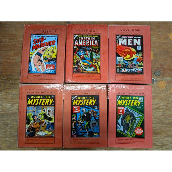 (6) Marvel Masterworks Hard Cover Collection Comic Books "Atlas Era" (Journey to Mystery and Atlas E