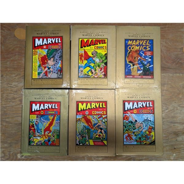 (6) Marvel Masterworks Hard Cover Collection Comic Books Golden Age "Marvel Comics Collection"