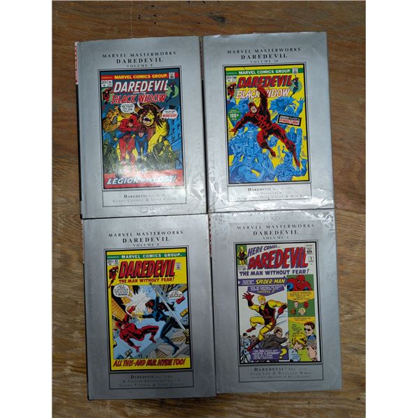 (4) Marvel Masterworks Hard Cover Collection Comic Books "Dare Devil"