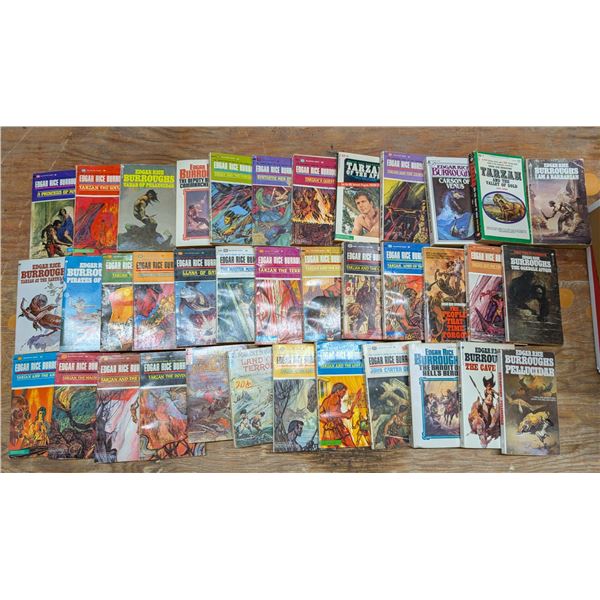 Box of Vintage Edgar Rice Burroughs Books