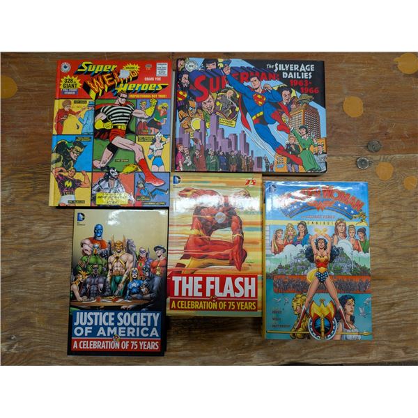 Lot of hard Cover Celebration DC Comic Hero collection Books